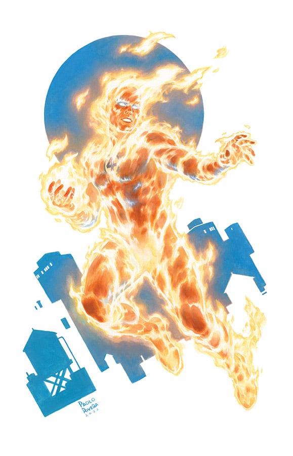 Human Torch Paolo Rivera