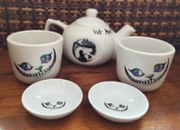 Image 3 of Alice in Wonderland Cheshire cat We're all mad here tea set