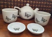 Image 4 of New insect collection! Black & white butterflies tea set