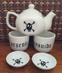 Image 3 of Cyanide & Arsenic Poison skull & crossbones tea set