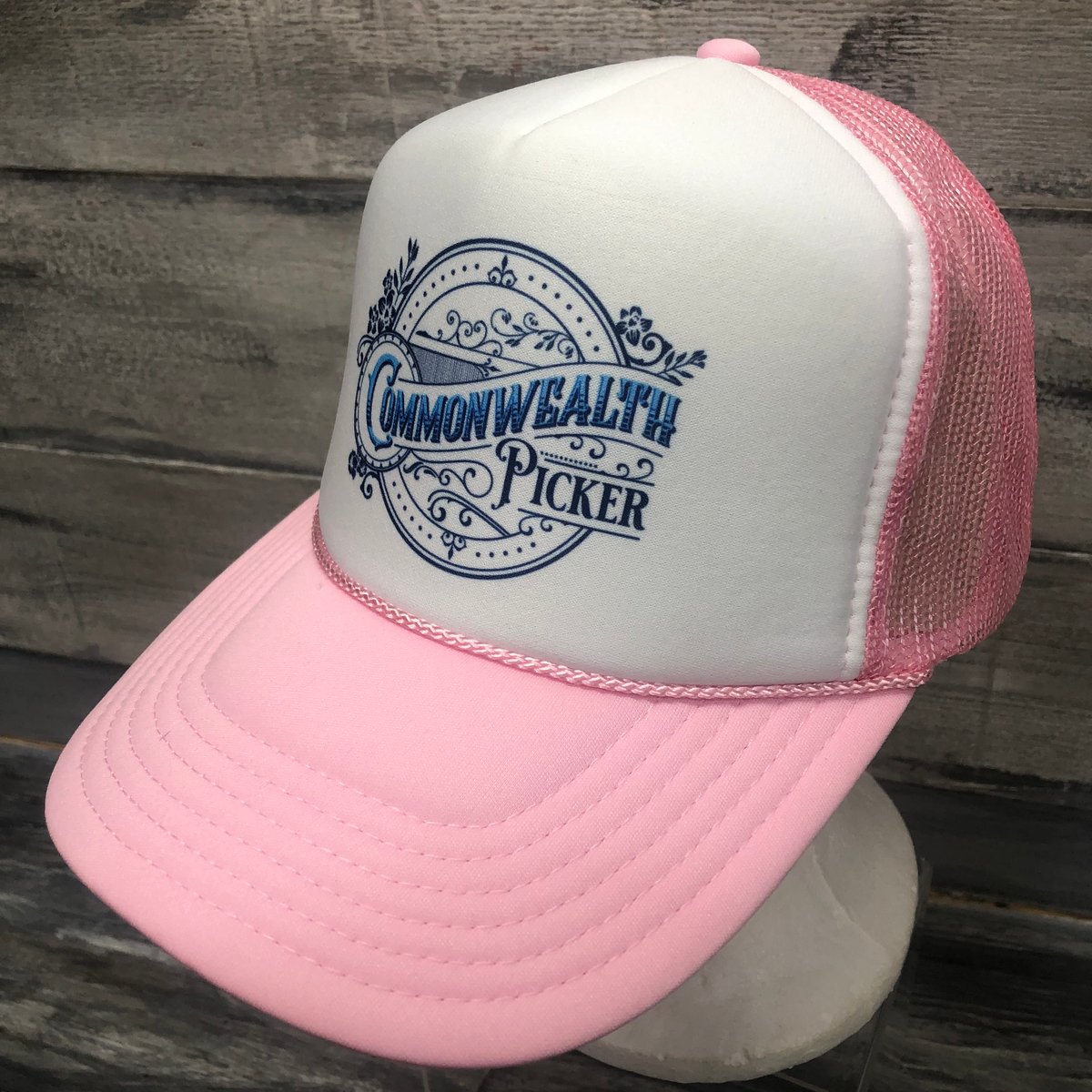 Pink Commonwealth Picker Trucker Hat