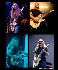 Image 3 of Jerry Cantrell guitar stickers "NO WAR" G&L Rampage decal Alice in Chains set 7