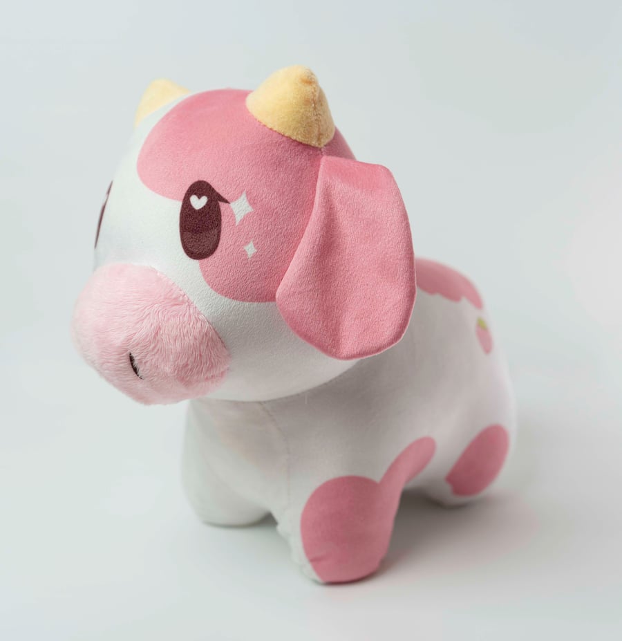 Image of Delight the Strawberry Cow Plushie 