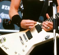 Image 5 of James Hetfield guitar stickers “SO WHAT” Gibson Explorer decal + autograph FREE GIFT!