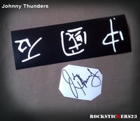 Image 2 of Johnny Thunders guitar stickers Chinese Model vinyl decal Gibson Les Paul Junior