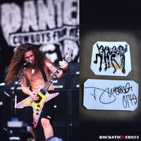 Image 1 of Dimebag Darrell guitar stickers Kiss Destroyer Dean Concrete Sledge ML Pantera decal