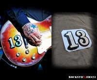 Image 3 of Mike Ness guitar stickers "13" vinyl punk decal Social Distortion + autograph
