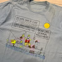 Image 2 of Vintage Wife Fishing Tee - L