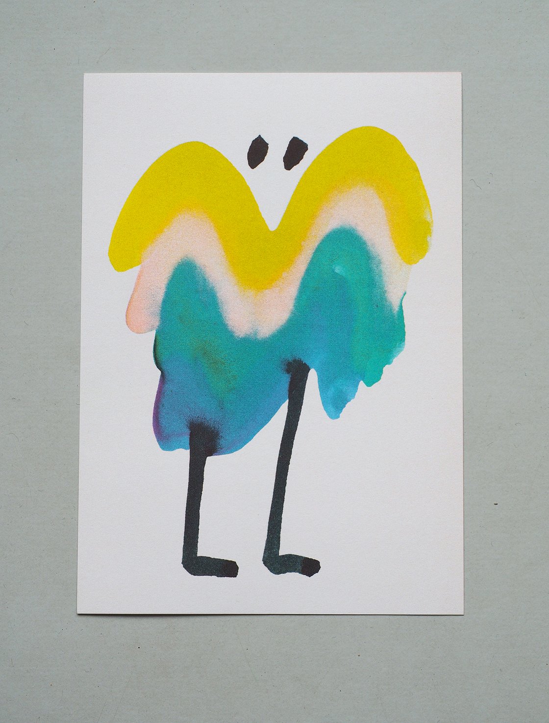 Image of Rainbow Bird Riso Print