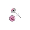Swarovski - Pink Crystal Stud Earrings (Surgical Steel)
