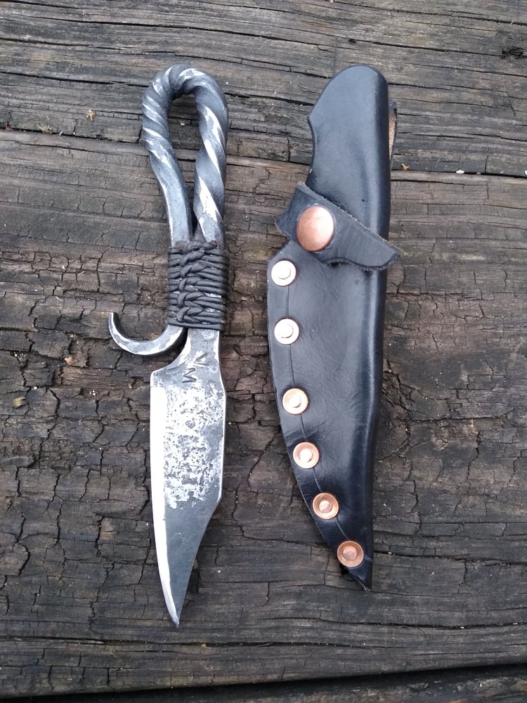 Image of "Lil' stabby" Forged iron age blade #2