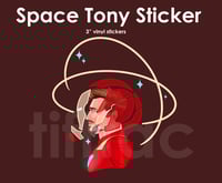 Image 1 of Space Tony Sticker