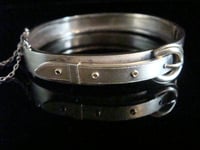 Image 1 of RARE VICTORIAN 15CT BUCKLE BANGLE PERFECT CONDITION 13.5G