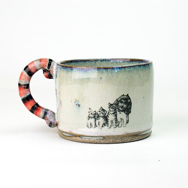 Scandi Cat Girl Espresso Cup