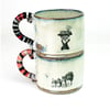 Scandi Cat Girl Espresso Cup