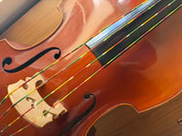 Image 3 of Tololoche double bass strings Mexican serape