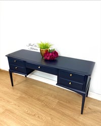 Image 3 of Stag Minstrel Dressing Table painted in navy blue 