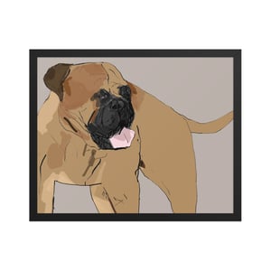 Image of BULL MASTIFF FRAMED ART