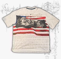 Image 1 of (L) Retro American “we the people” flag polo shirt 