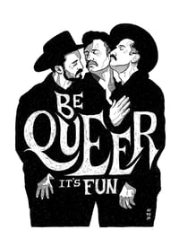 Image 2 of Be Queer It’s Fun - Silkscreen T-shirt Preorder