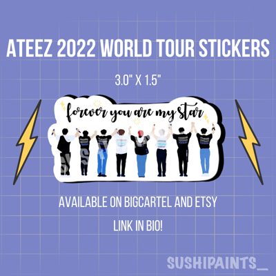 Image of ATEEZ 2022 World Tour Stickers