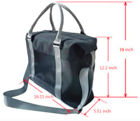 Image 3 of Huskytooth AK Pattern Travel Bag