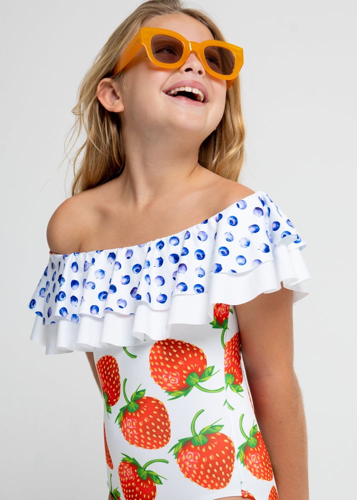 Image of Pavlova Draped Swimsuit