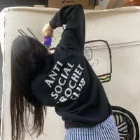 Image 1 of Anti Social CROCHET club Crewneck Sweater or Hoodie 