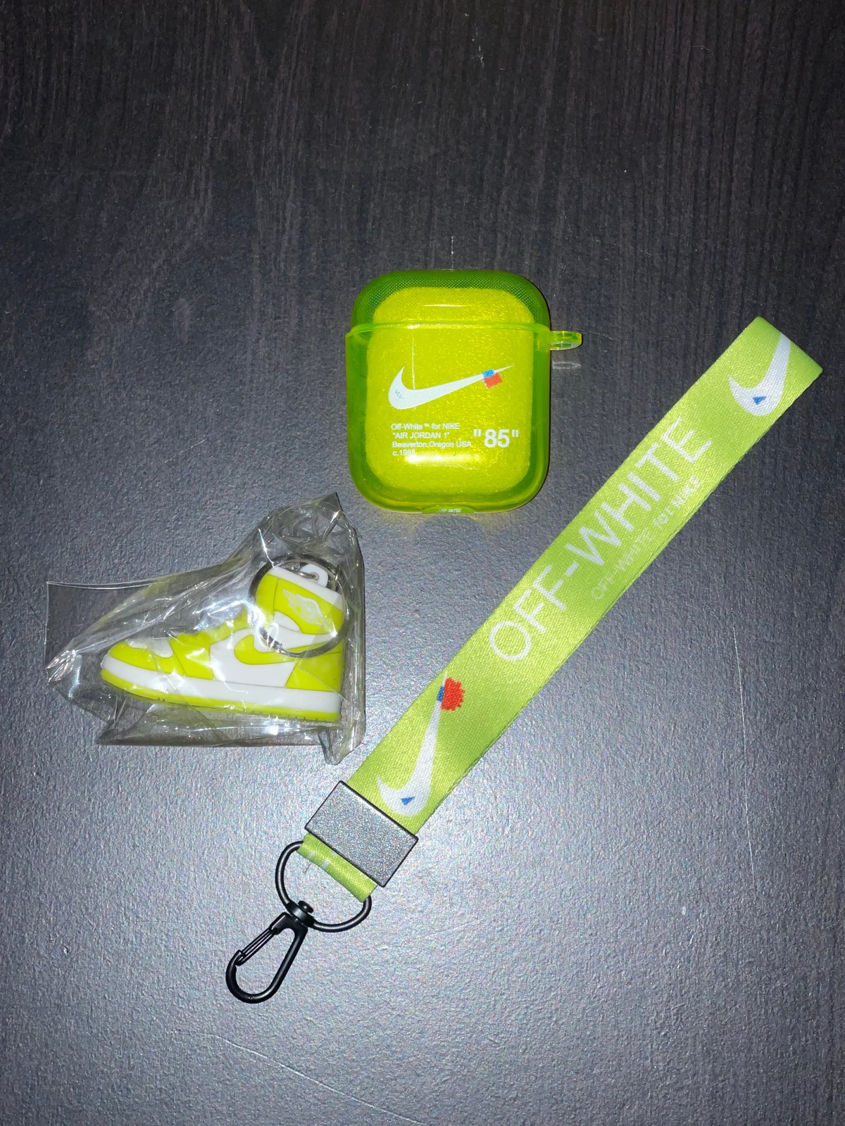 neon yellow off white