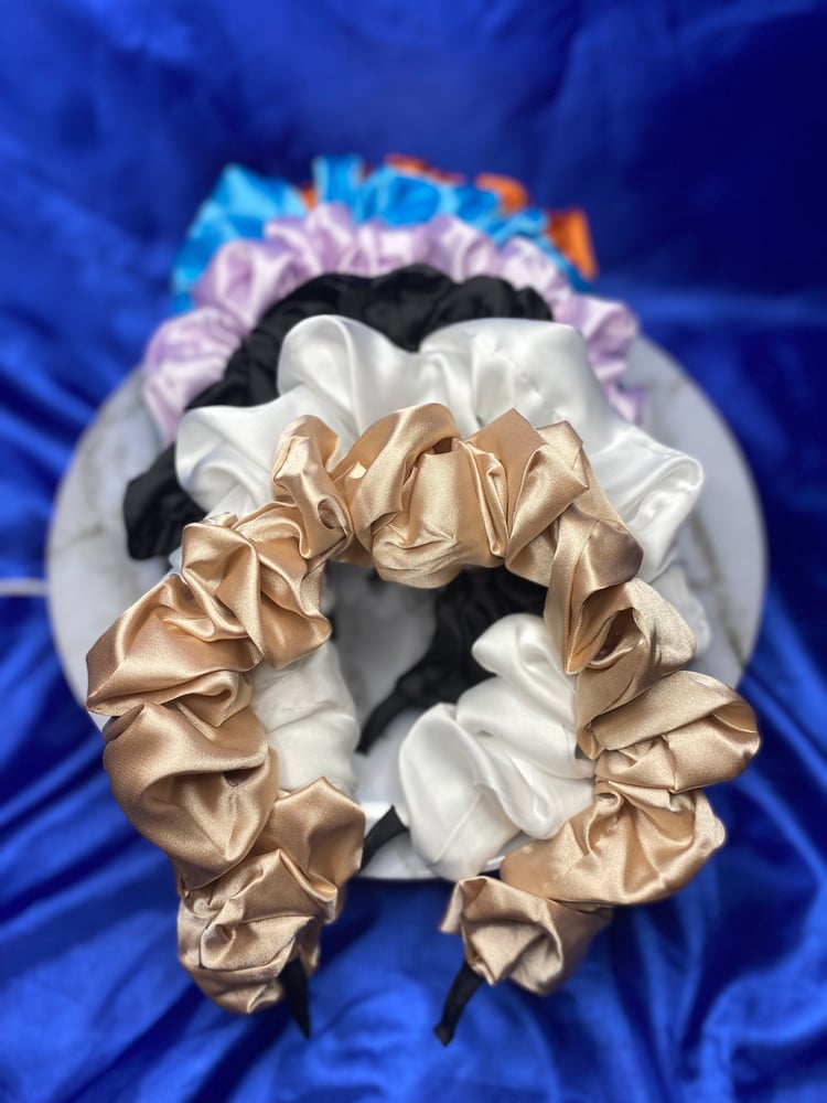 Image of “Silky Scrunchie Headband” 