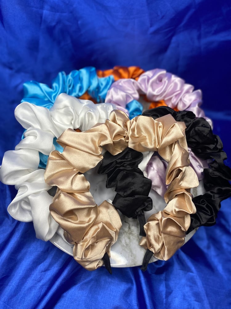 Image of “Silky Scrunchie Headband” 