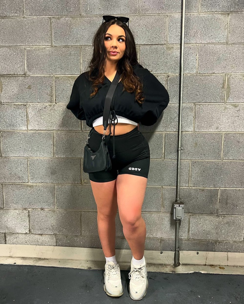 Image of DEDA WOMENS HIGH WAIST BIKER SHORTS STAPLE LOGO