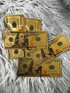 GOLD METALLIC BILLS 1 BILL