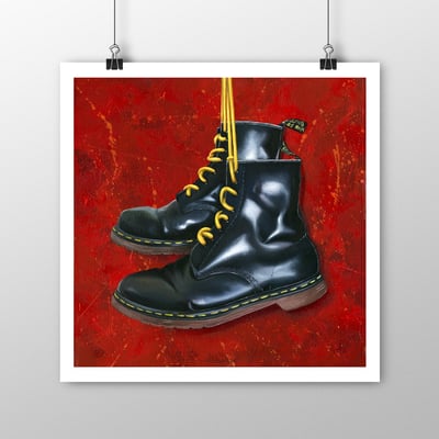 Image of ‘15 Year Old Boots Print’ (12 x 12 inches)