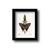 Butterfly Knife Traditional Tattoo A5 Print
