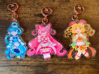 delicious magical girls keychains