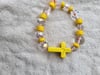 Yellow cross Bracelet