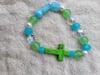 Green Cross Bracelet 