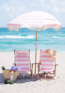 Image of Business & Pleasure x Palm Beach Lately Beach Umbrella 