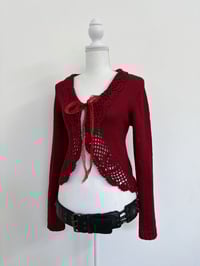 Image 1 of 00s Red cardigan // S