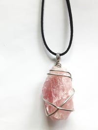 Image 1 of Rose quartz leather