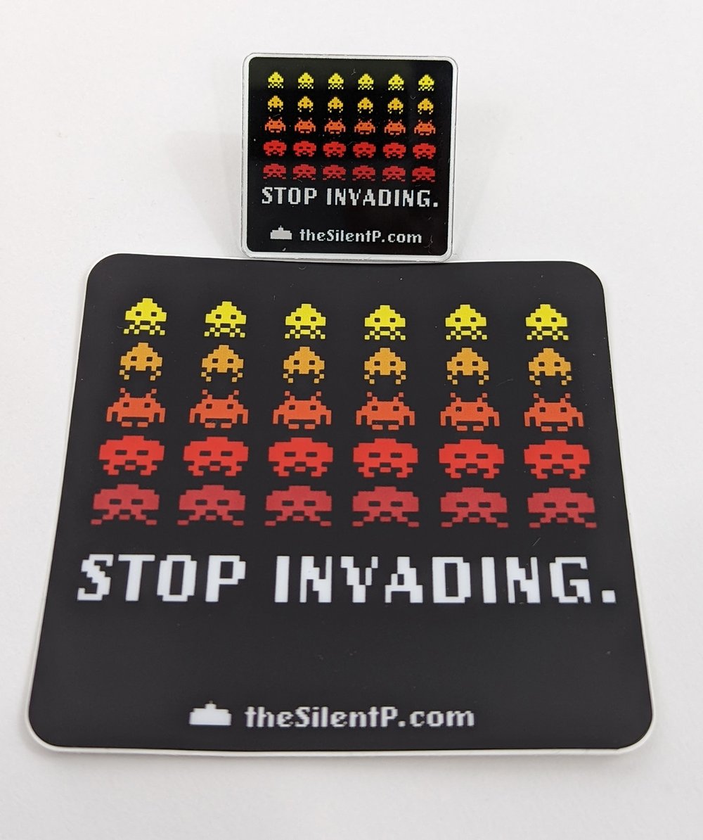 "Stop Invading" SPECIAL SET (all 3 items)