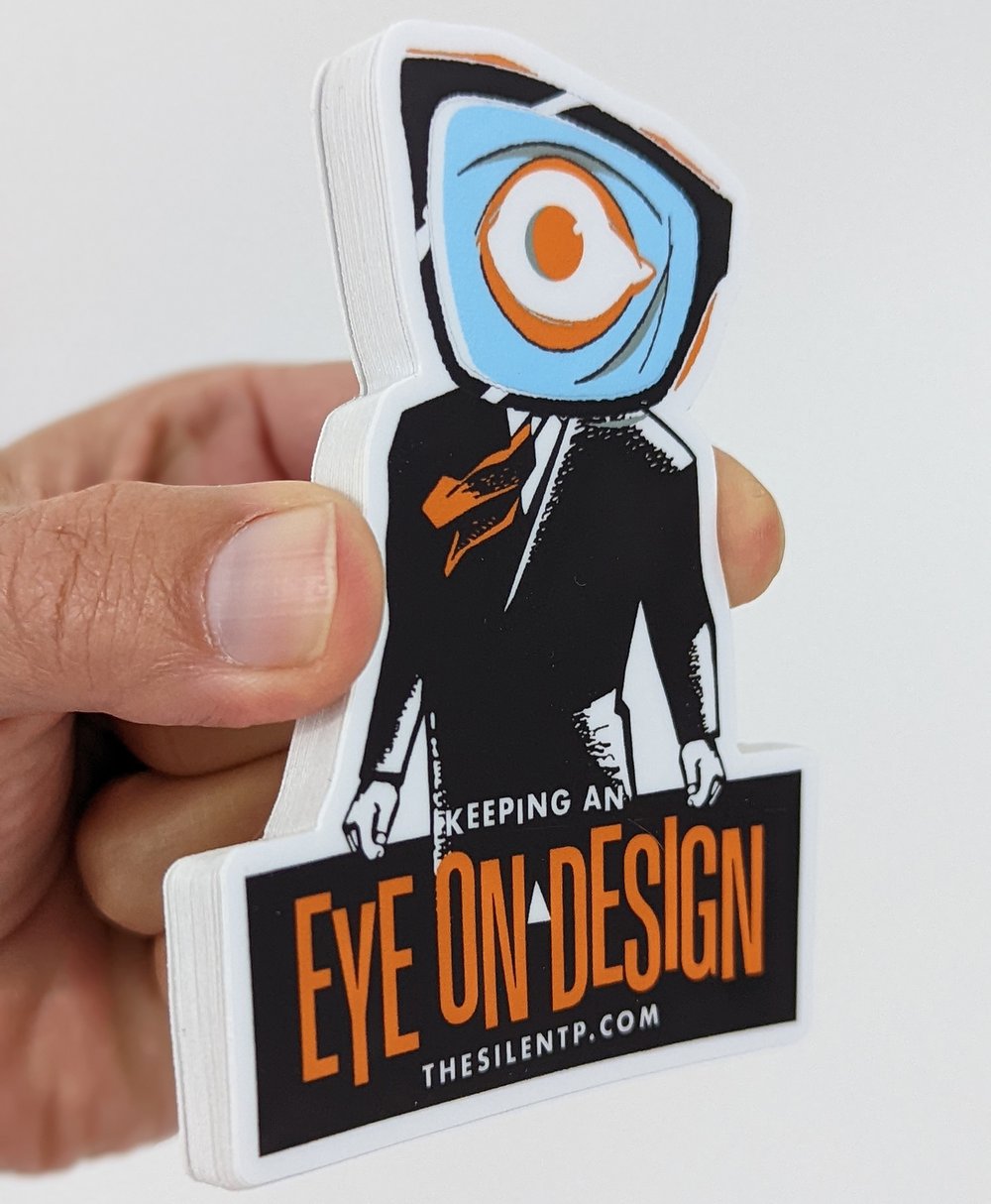 "Eye On Design" Custom Die Cut Vinyl Sticker