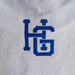Image of "Hired Goons" O.G. Tag shirt.  Royal Blue on White
