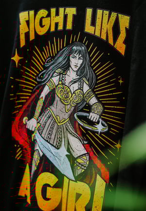 Image of "Fight Like A Girl" Warrior T-Shirt
