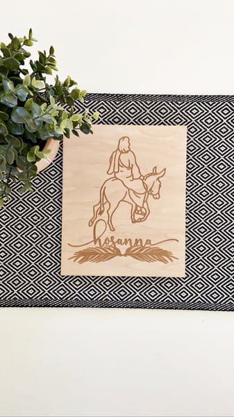 Image of Hosanna Etched Sign