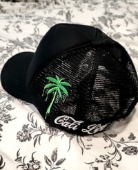 Image 4 of Los Angeles paint drip trucker hat