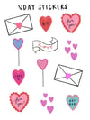 Valentine Sticker Sheet