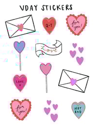 Valentine Sticker Sheet