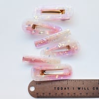 Image 3 of Lavender/White Iridescent Hair Clip